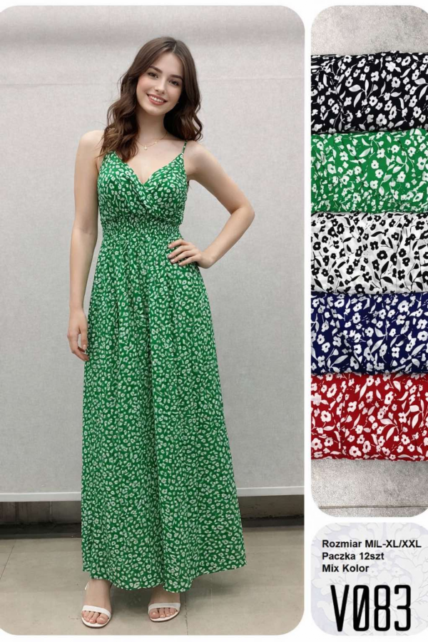 Sukienki damskie Roz M-2XL, Mix Kolor .Paczka 12 szt